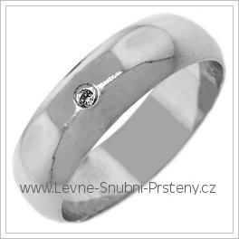 Snubní prsteny LSP 2666b bílé zlato