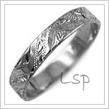Snubní prsteny LSP 2668b bílé zlato