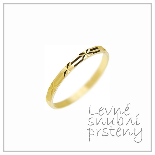 Snubní prsteny LSP 2671 žluté zlato