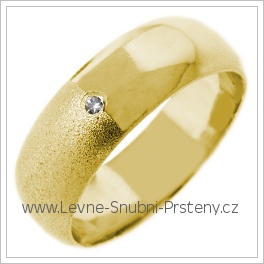 Snubní prsteny LSP 2677 žluté zlato
