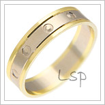 Snubní prsteny LSP 2678 kombinované zlato