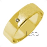 Snubní prsteny LSP 2685 žluté zlato