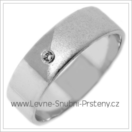Snubní prsteny LSP 2685b bílé zlato