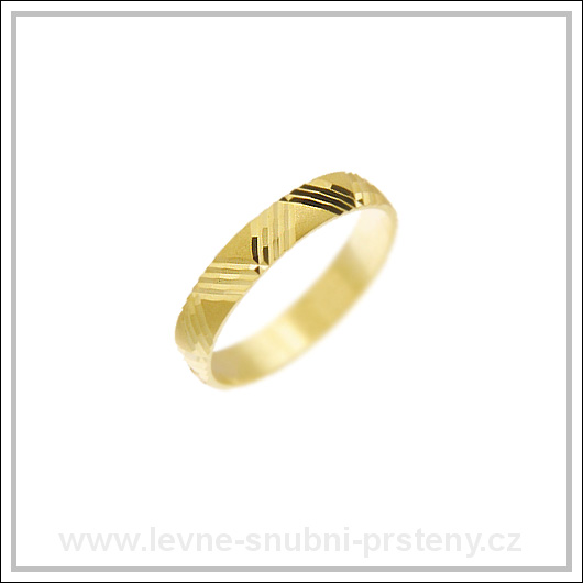 Snubní prsteny LSP 2690 žluté zlato