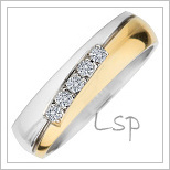 Snubní prsteny LSP 2696, zlato 585/1000