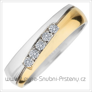 Snubní prsteny LSP 2696 kombinované zlato