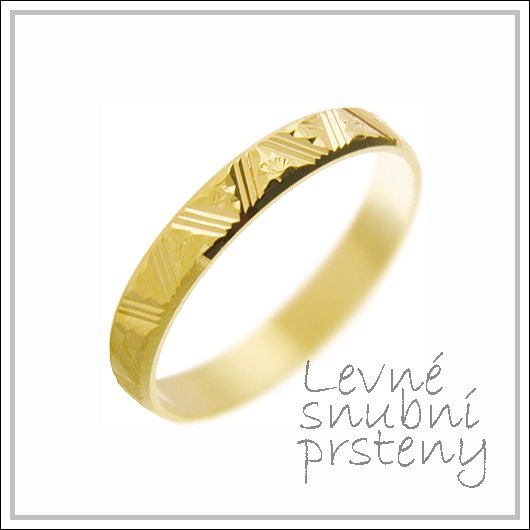 Snubní prsteny LSP 2701 žluté zlato