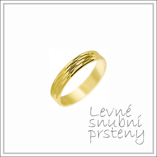 Snubní prsteny LSP 2711 žluté zlato