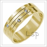 Snubní prsteny LSP 2740 žluté zlato