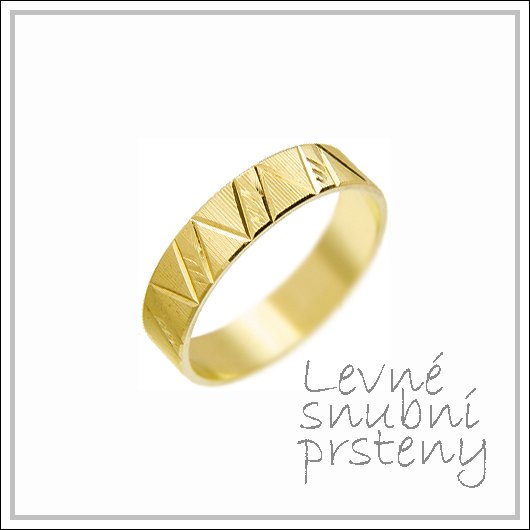 Snubní prsteny LSP 2744 žluté zlato