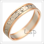 Snubní prsteny LSP 2751 kombinované zlato
