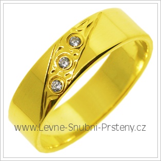 Snubní prsteny LSP 2753 žluté zlato