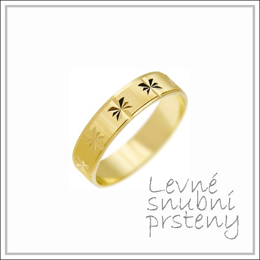 Snubní prsteny LSP 2759 žluté zlato