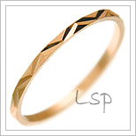Snubní prsteny LSP 2768 červené zlato