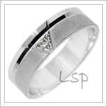 Snubní prsteny LSP 2779b bílé zlato