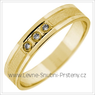 Snubní prsteny LSP 2782 žluté zlato