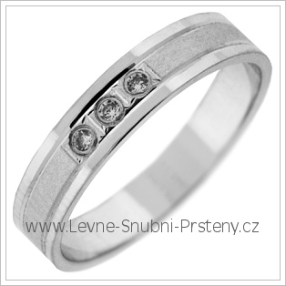 Snubní prsteny LSP 2782b bílé zlato