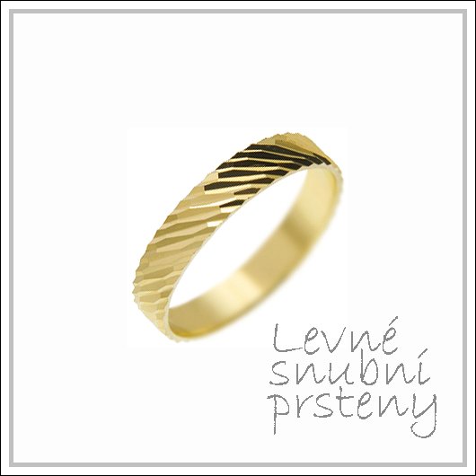 Snubní prsteny LSP 2785 žluté zlato