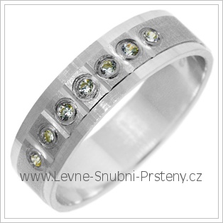 Snubní prsteny LSP 2787b bílé zlato