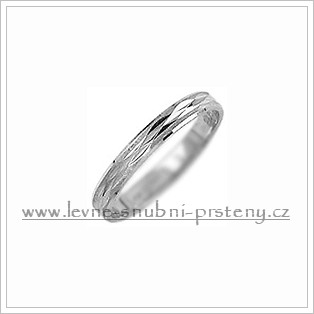 Snubní prsteny LSP 2791b bílé zlato