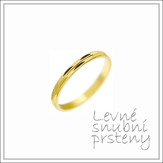 Snubní prsteny LSP 2804 žluté zlato