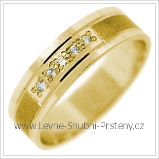 Snubní prsteny LSP 2805 žluté zlato