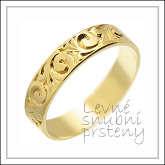 Snubní prsteny LSP 2811 žluté zlato