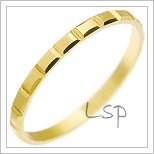 Snubní prsteny LSP 2816 žluté zlato
