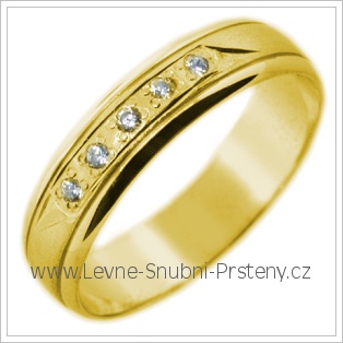 Snubní prsteny LSP 2823 žluté zlato