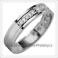 Snubní prsteny LSP 2825b bílé zlato