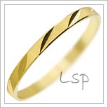 Snubní prsteny LSP 2830 žluté zlato