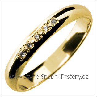 Snubní prsteny LSP 2845 žluté zlato