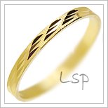 Snubní prsteny LSP 2846 žluté zlato