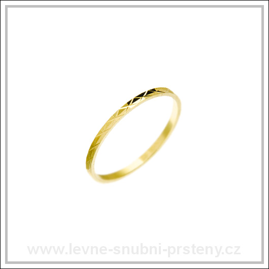 Snubní prsteny LSP 2853 žluté zlato