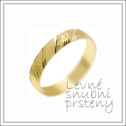 Snubní prsteny LSP 2862 žluté zlato