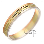 Snubní prsteny LSP 2869 kombinované zlato