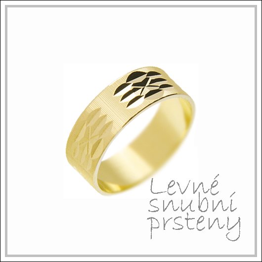 Snubní prsteny LSP 2877 žluté zlato