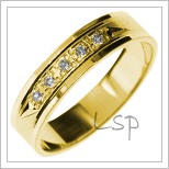 Snubní prsteny LSP 2878 žluté zlato