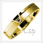 Snubní prsteny LSP 2885 žluté zlato