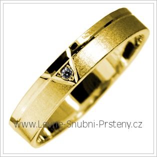 Snubní prsteny LSP 2885 žluté zlato