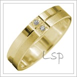 Snubní prsteny LSP 2903 žluté zlato