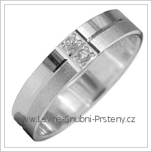 Snubní prsteny LSP 2903b bílé zlato
