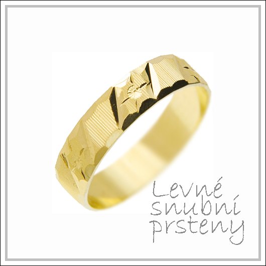 Snubní prsteny LSP 2909 žluté zlato