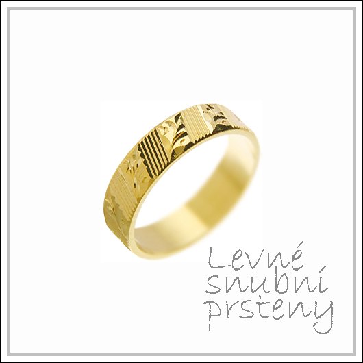Snubní prsteny LSP 2925 žluté zlato