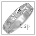 Snubní prsteny LSP 2950b bílé zlato