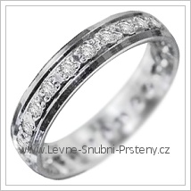 Snubní prsteny LSP 2953b bílé zlato
