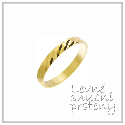 Snubní prsteny LSP 2959 žluté zlato