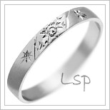 Snubní prsteny LSP 2969 bílé zlato