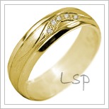 Snubní prsteny LSP 2973 žluté zlato