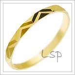 Snubní prsteny LSP 2977 žluté zlato